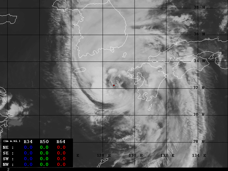 2023年 台風6号 リアルタイム衛星画像