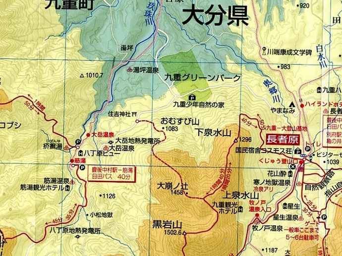 くじゅう登山地図 - コピー (2)