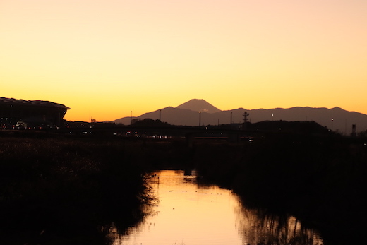 富士山の夕景色１