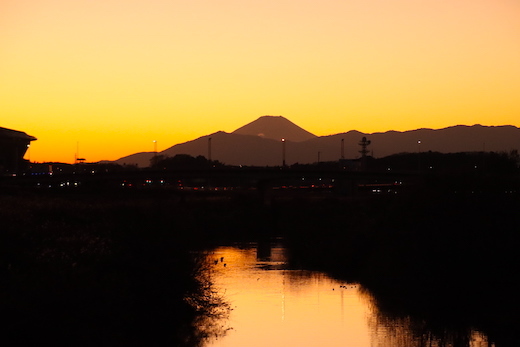 富士山の夕景色２
