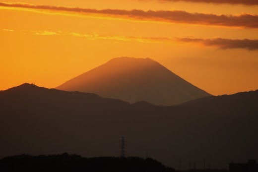 富士山と夕焼け４