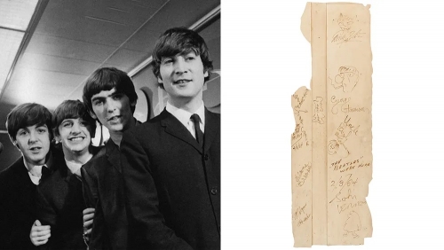 The Beatlesは1964年にエド・サリヴァンの壁に署名を追加した。今では最大100万ドルを手に入れる