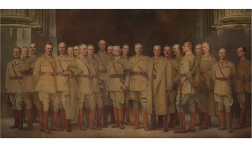 ジョン・シンガー・サージェント、第一次世界大戦の将校、1922年、キャンバスに油彩。