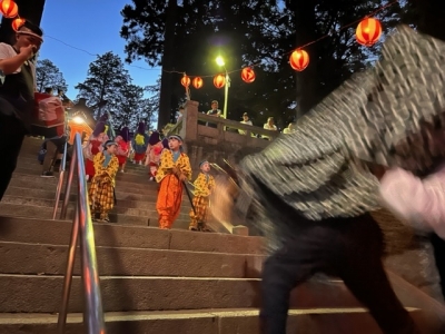 獅子舞奉納　梅戸神社